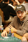 Shawn Hattem on Day 2A of Event 55 at the World Series of Poker