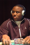 Rayshawn Smalls on Day 2 of the WPC $2,000 NLH Event
