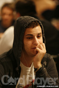 Sorel Mizzi on Day One of Event 45 at the World Series of Poker