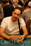 Steve Wong on Day 1 of Event 38 at the World Series of Poker