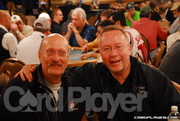 Steve Zolotow and James McManus on Day 1 of the 2006 WSOP $2,000 NLH event