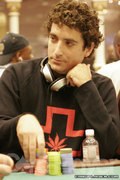 Shane Schleger on day two of the U.S. Poker Championship.