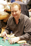Steve Dannenman on day two of the Borgata Winter Open.