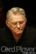 T.J. Cloutier on Day One of Event 44 at the World Series of Poker