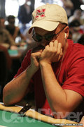 Tad Jurgens at the $1,500 NLHE event at the Bellagio Five Star Classic.