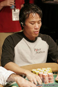 Terrence Chan at the final table of the $2,500 No Limit Hold'em Event.