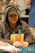 Theo Tran on day 2 of the 2008 WSOP $1,500 NLH Event