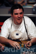 Tim West on Day One of Event 45 at the World Series of Poker