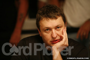 Tony Guoga on Day One of Event 50 at the World Series of Poker