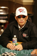 Toto Leonidas on Day One of Event 50 at the World Series of Poker