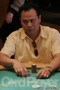 Tu Huynh on the final day of the $2,000 NLHE event.