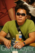 Tuan Lam on Day 2A of Event 55 at the World Series of Poker