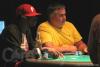 Jean Gaspard (left) and Alan Snow at the final table for the $3,000 No-Limit Hold'em event at Bellagio's Five-Star World Poker Classic