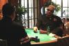 Jean Robert Bellande (right) stares down Mack Lee (left) when they are heads up in the $2,000 no-limit hold'em event at Bellagio's Five-Star World Poker Classic.