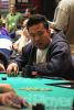 Day one chip leader Nick Mao on day two of the World Series of Poker Circuit Championship at Harrah's New Orleans