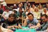 David Williams (left) and Nick Mao on day three of the World Series of Poker Circuit Championship at Harrah's New Orleans