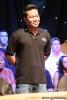 Nick Mao is introduced to the crowd at the final table of the World Series of Poker Circuit Championship at Harrah's New Orleans.