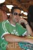 One of the final chip leaders, Rob Amereno, prepares to start up again after the dinner break.