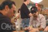 Harry Demetriou(left/near) and Antonio Esfandiari(right/far) play three handed on the final day of the 6 handed NL event