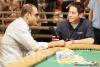 CardPlayer.com video reporter Rich Belsky (right) interviews Isaac Galazan after his victory in Event #6 ($2,500 Short-Handed No-Limit Hold'em).