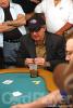Eric Liebeler gets his Queens trumped by Chuck Schulze's pocket Aces, to bust out on the final day of Event #10($2000 Limit Hold'em)