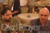 Todd Brunson and John Hennigan sit side by side on day 2 of Event #13 ($5,000 NL Hold'em)