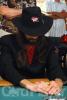 Chris Ferguson, in a usual "Jesus" poker pose, on day 2 of event #22 ($1,500 NL Hold'em) 