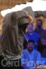 Phil Laak does his infamous dinosaur dance, heads up at the final table of Event #25 ($2,500 Pot Limit Hold'em) 