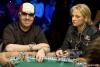 Max Pescatori and Jennifer Harman on day three of the WSOP Circuit Championship at Bally's Las Vegas