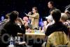 Scotty Nguyen makes some opening remarks as the official host of the WSOP Circuit Championship Las Vegas before the final table begins. He was also a player at the final table. 