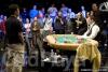 Kido Pham watches as the dealer puts out the turn and river card at the final table of the WSOP Circuit Championship Las Vegas at Bally's. The rest of the players left the final table in shock after Pham flop trip jacks with J-10 against Joe Hachem's pock