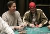 Brian Haveson (left) smiles after surviving a big all-in situation against Nick Schulman (right) on day three of the WSOP Circuit Championship at the Showboat Casino in Atlantic City.