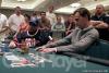 David Singer (left) faces an all-in bet from Anders Henriksson on day three of the WPT PokerStars Caribbean Adventure.