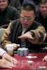 An "The Boss" Tran enters the final table in fourth place at the WPT World Poker Open in Tunica, Mississippi.