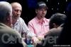 Lee Markholt (left) and Daniel Negreanu at the featured table on day three of the WSOP Circuit Championship at the Grand Casino in Tunica, Mississippi