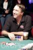 Bill Edler smiles, even though he is all in as an underdog on day three of the WSOP Circuit Championship at the Grand Casino in Tunica, Mississippi. Edler would be eliminated on this hand. 