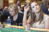 Jennifer Harman and Lilly Elviro on Day 3 of the 2006 World Poker Tour Championship event at the Bellagio.