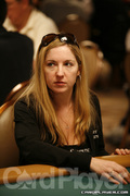 Vicky Coren on Day One of Event 45 at the World Series of Poker
