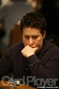 Vanessa Selbst on Day One of Event 50 at the World Series of Poker
