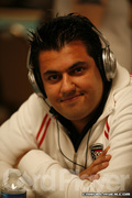 Varahram Vardjavand on Day One of Event 50 at the World Series of Poker