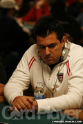 Varahram Vardjavand on Day 1D of Event 55 at the World Series of Poker