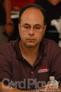 Robert Varkonyi on Day 1 of the 2006 WSOP $10,000 Pot Limit Omaha event