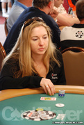 Vicky Coren on Day One of Event 42 at the World Series of Poker