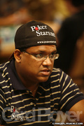Victor Ramdin on Day One of Event 48 at the World Series of Poker