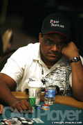 Victor Ramdin on Day One of Event 50 at the World Series of Poker