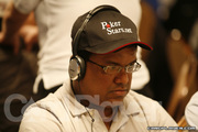 Victor Ramdin on Day One of Event 52 at the World Series of Poker
