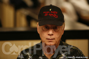 Vince Burgio on Day One of Event 49 at the World Series of Poker