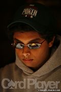 Vivek Rajkumar at the final table of the Caesars Palace Classic