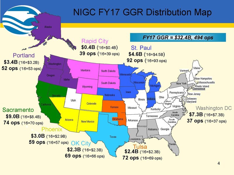 casinos in the usa map Gamblers Drop 32 4 Billion To U S Tribal Casinos casinos in the usa map