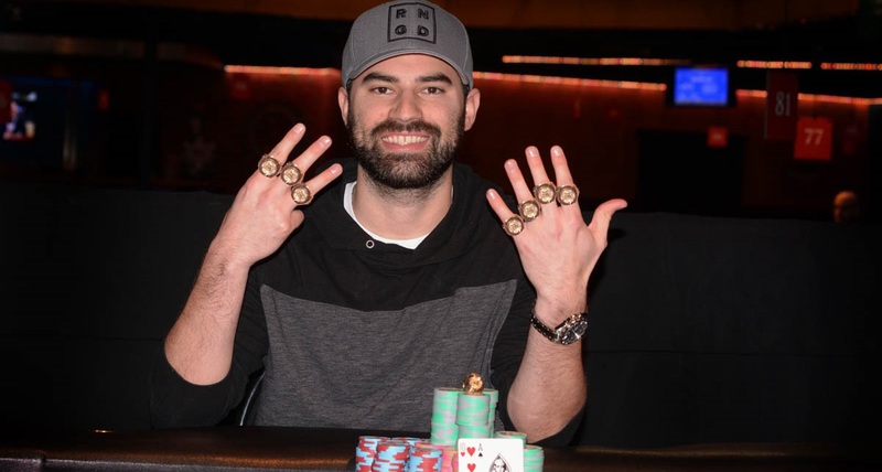 Kyle Cartwright after his latest WSOP Circuit win (photo credit: WSOP.com)